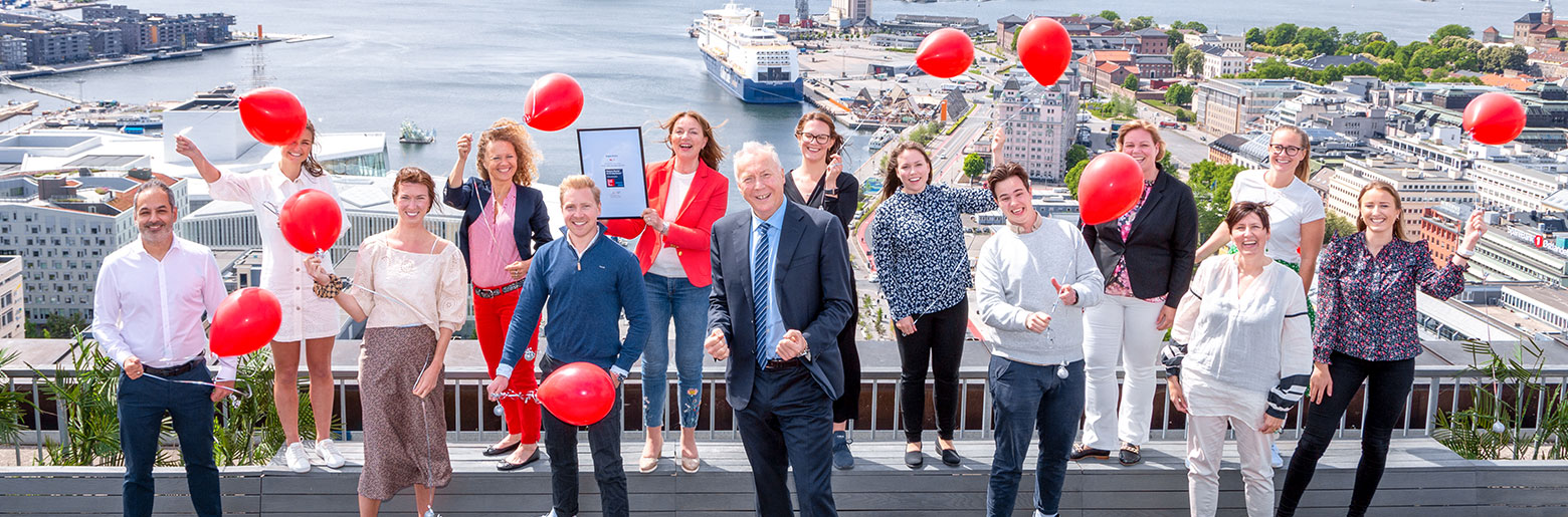 Røde ballonger