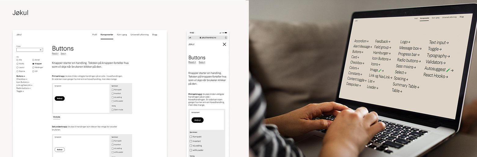 Bilder av Jøkul designsystem Fremtind_1560x515