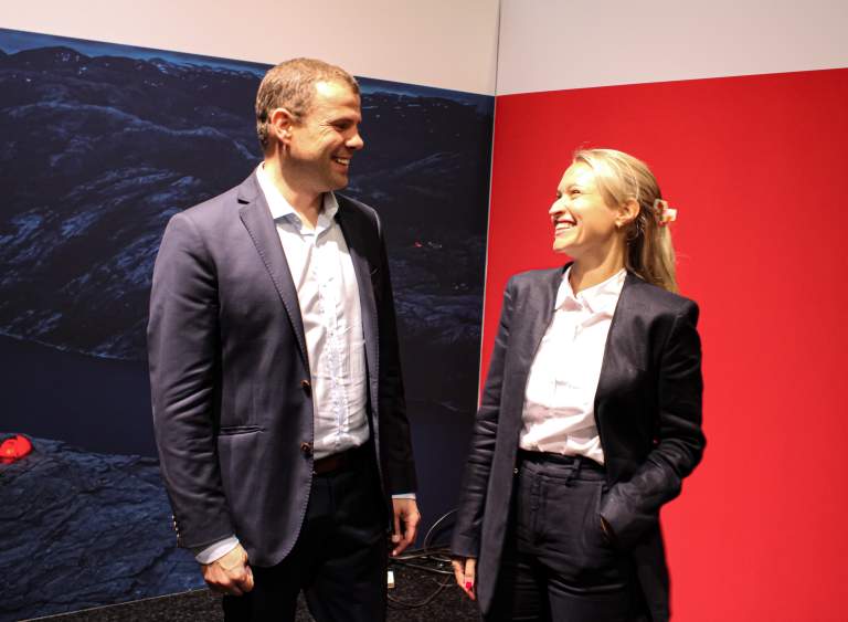 Kenneth Titlestad og Ine Cecilie Flateraaker i Sopra Steria