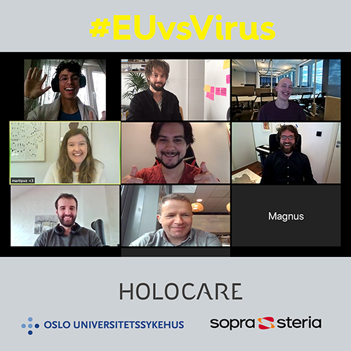 Team-bilde EUvsVirus Hackaton