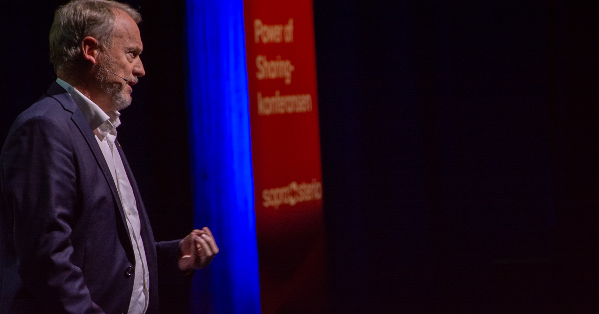 Raymond Johansen på Power of sharing-konferansen